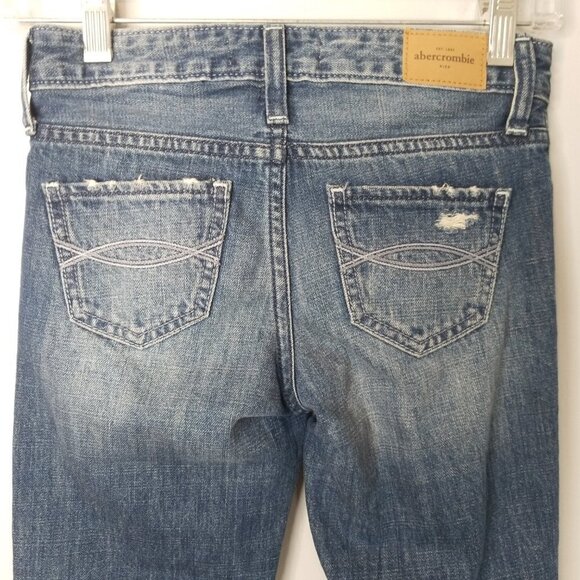 Abercrombie Girls 8 Slim Distressed Ripped Rhinestones Jeans - Picture 5 of 9